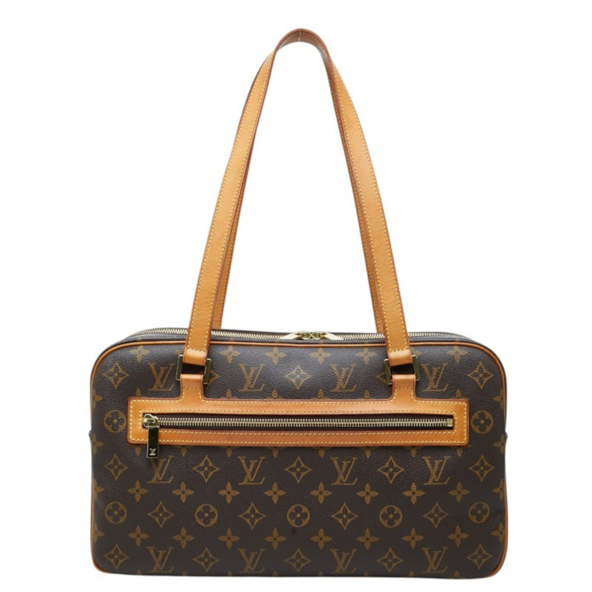 Louis Vuitton Monogram Brown Pvc Leather Handbag Shoulder Bag (Pre-Owned)