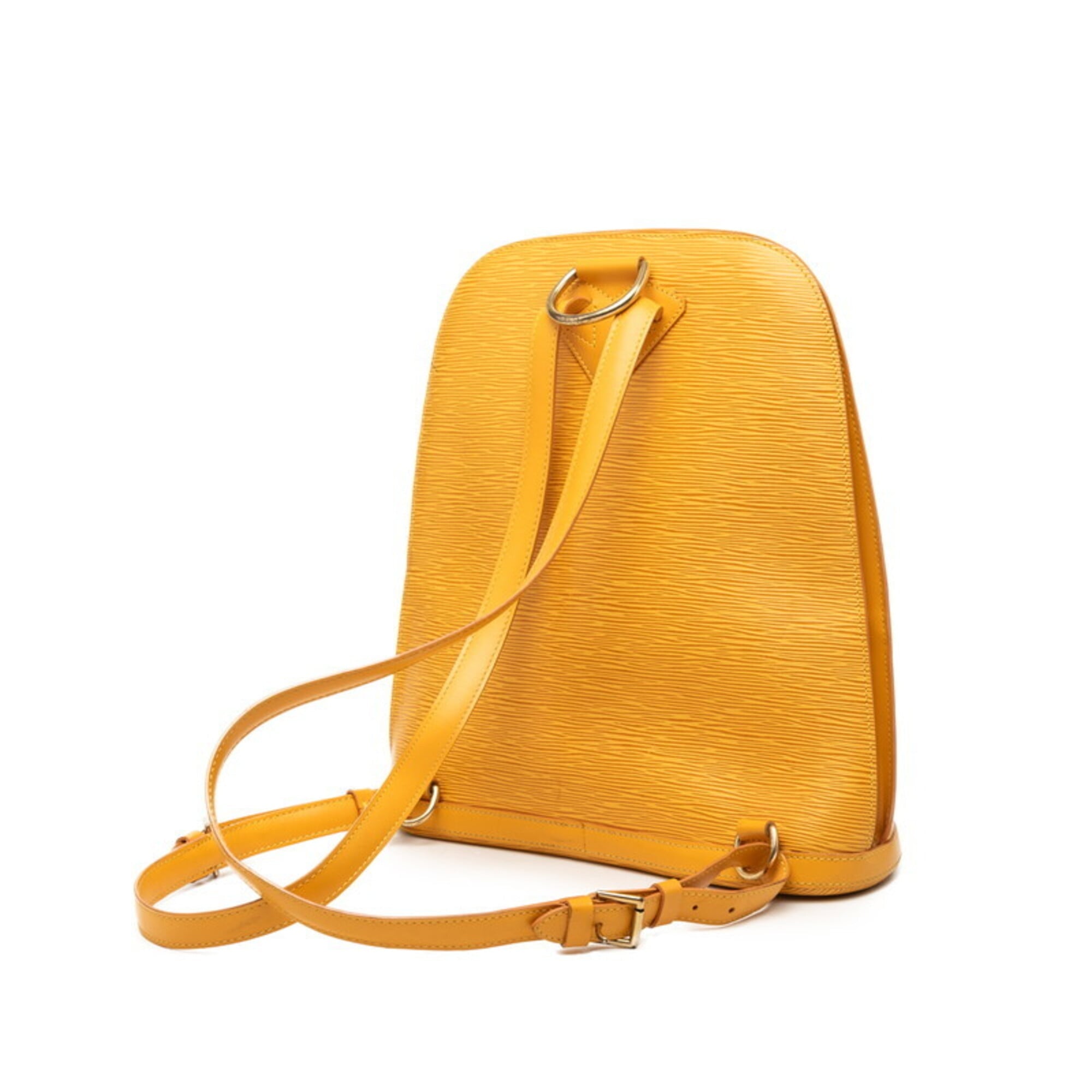 Louis Vuitton Yellow Leather Backpack (Pre-Owned)