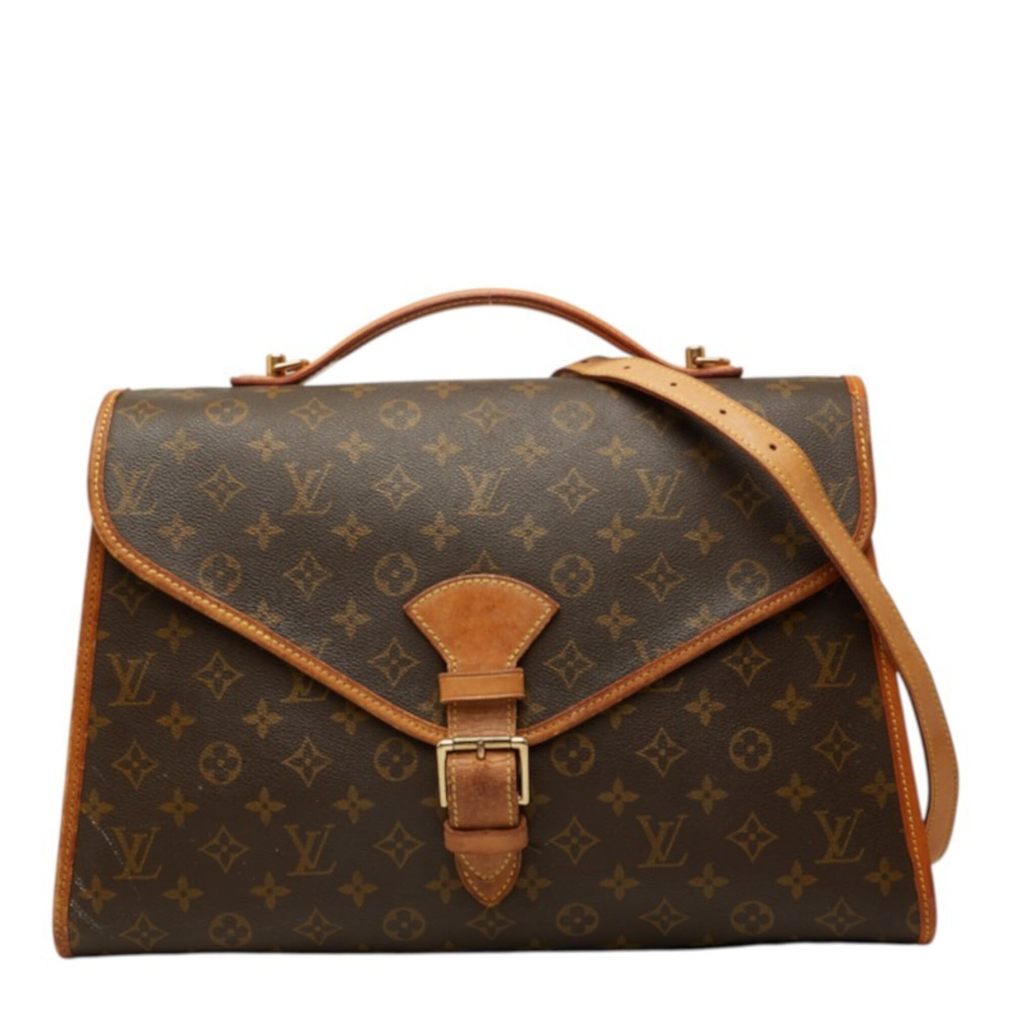 Louis Vuitton Black Brown Monogram Pvc Leather Handbag Shoulder Bag (Pre-Owned)