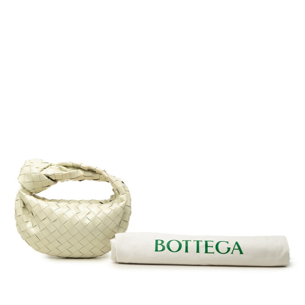 Bottega Veneta White Patent Leather Handbag (Pre-Owned)