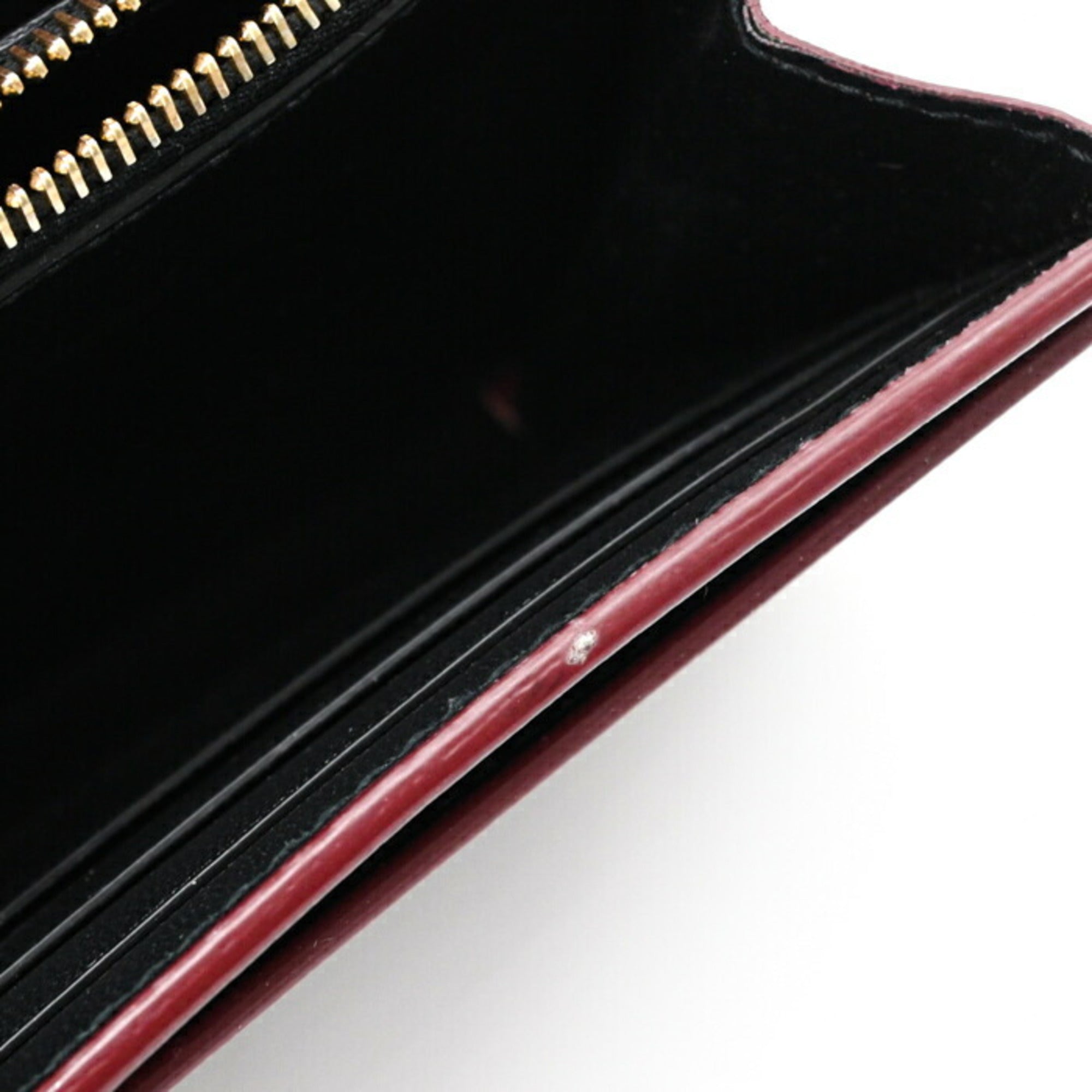 Cartier Bordeaux Leather Long Wallet (Bi-Fold) (Pre-Owned)