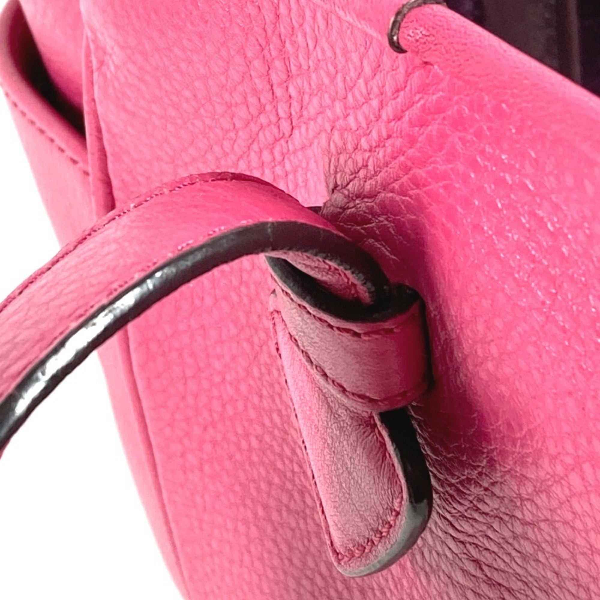 Loewe Pink Leather Shoulder Bag Tote Bag (Pre-Owned)