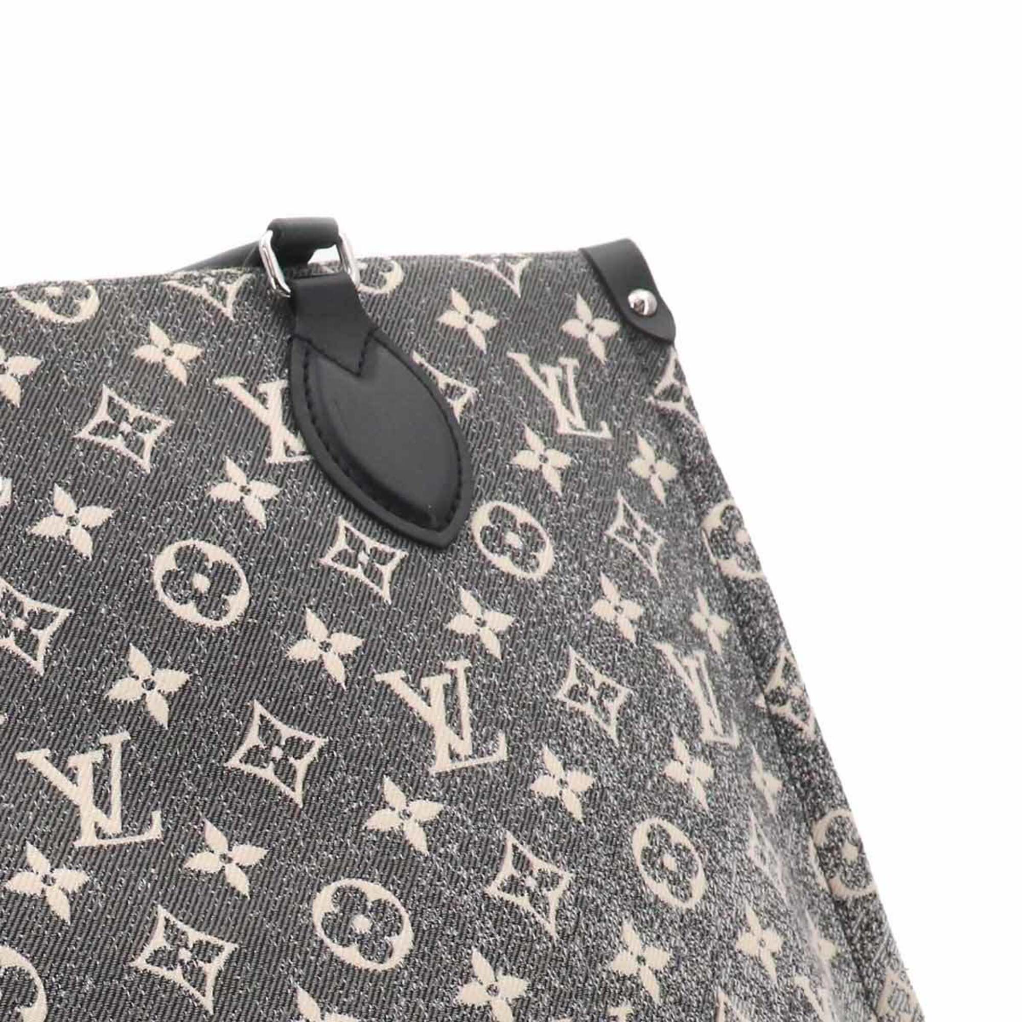 Louis Vuitton Black Gray Monogram White Monogram Handbag Tote Bag (Pre-Owned)