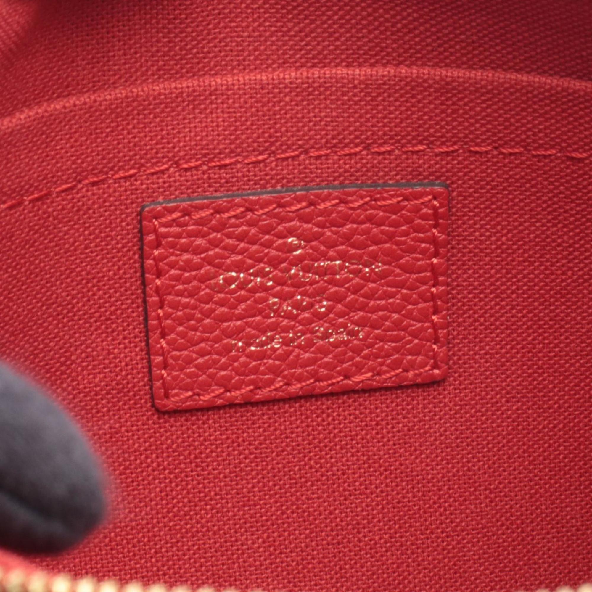 Louis Vuitton Brown Cerise Monogram Red Color Coated Canvas Leather Handbag (Pre-Owned)