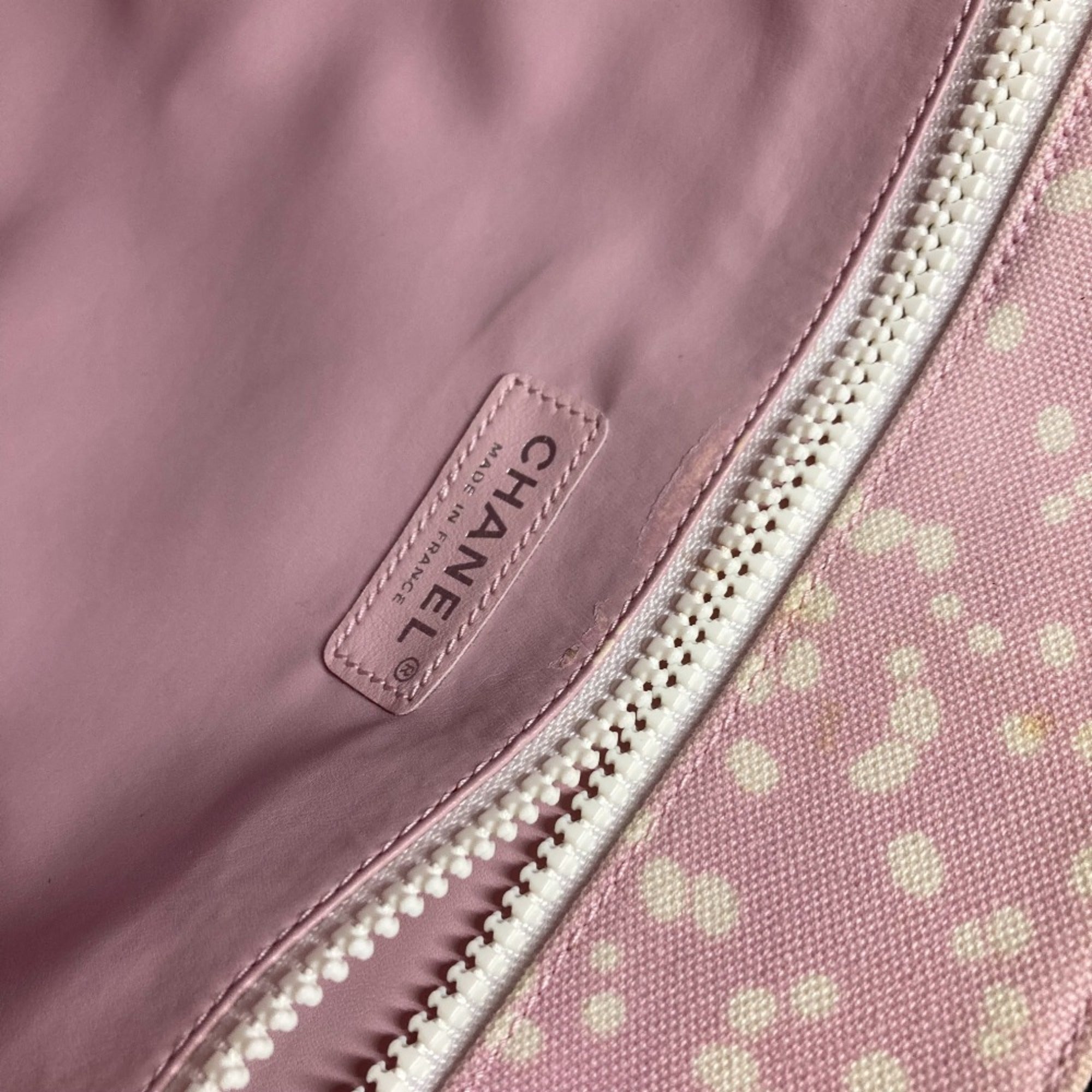 Chanel Pink Cotton Shoulder Bag (Pre-Owned)