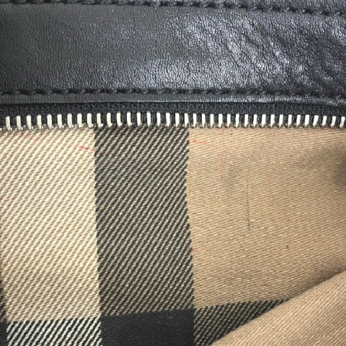 Burberry Black Bordeaux Canvas Leather Tote Bag (Pre-Owned)