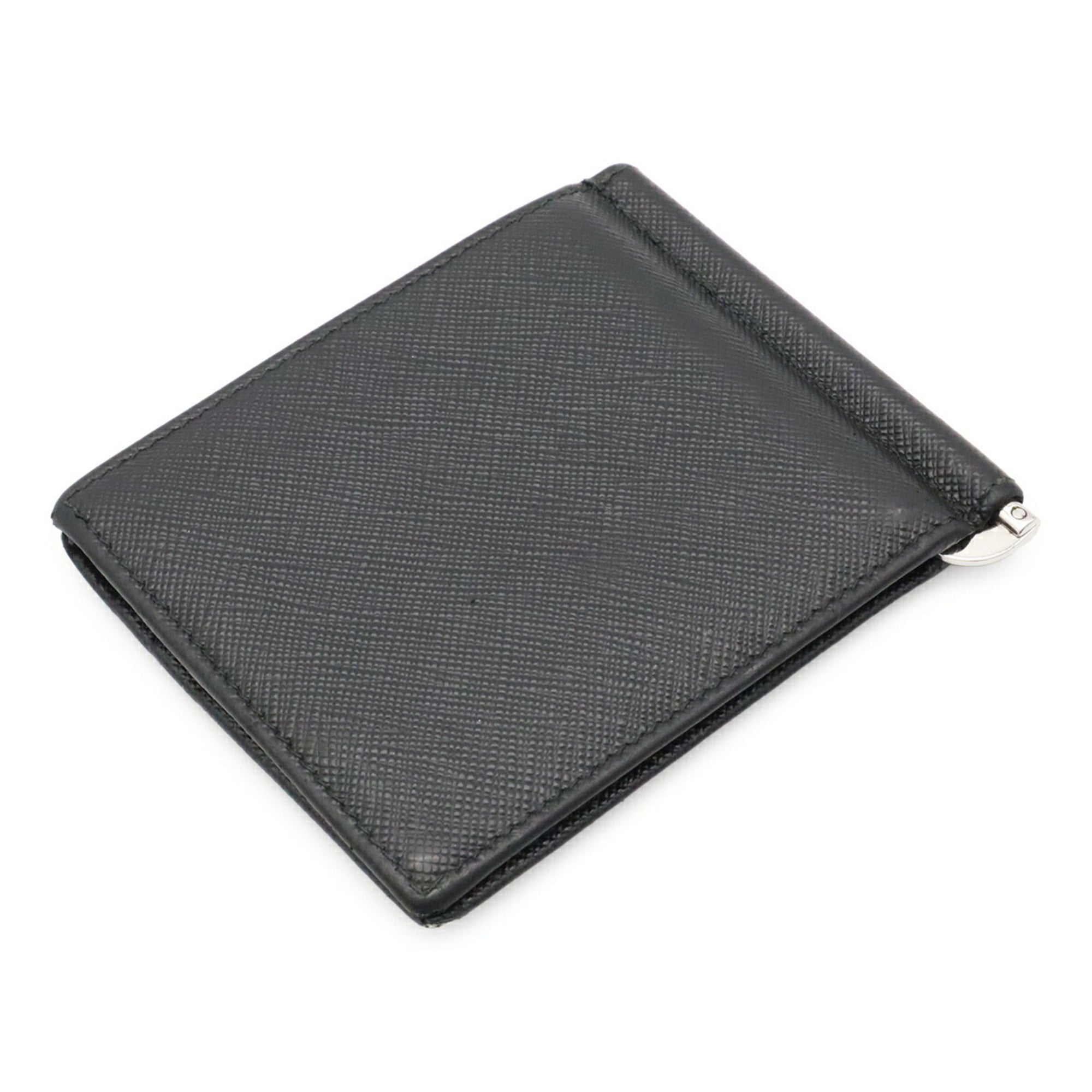 Prada Black Nero Leather Wallet (Bi-Fold) (Pre-Owned)