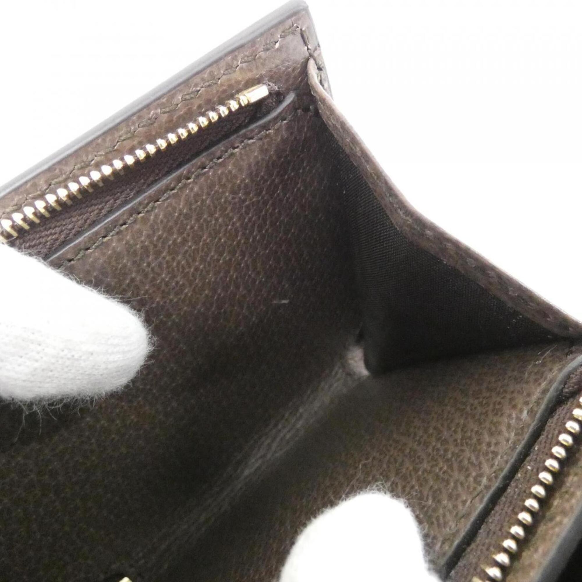 Gucci Beige Brown Gg Supreme Long Wallet (Bi-Fold) (Pre-Owned)