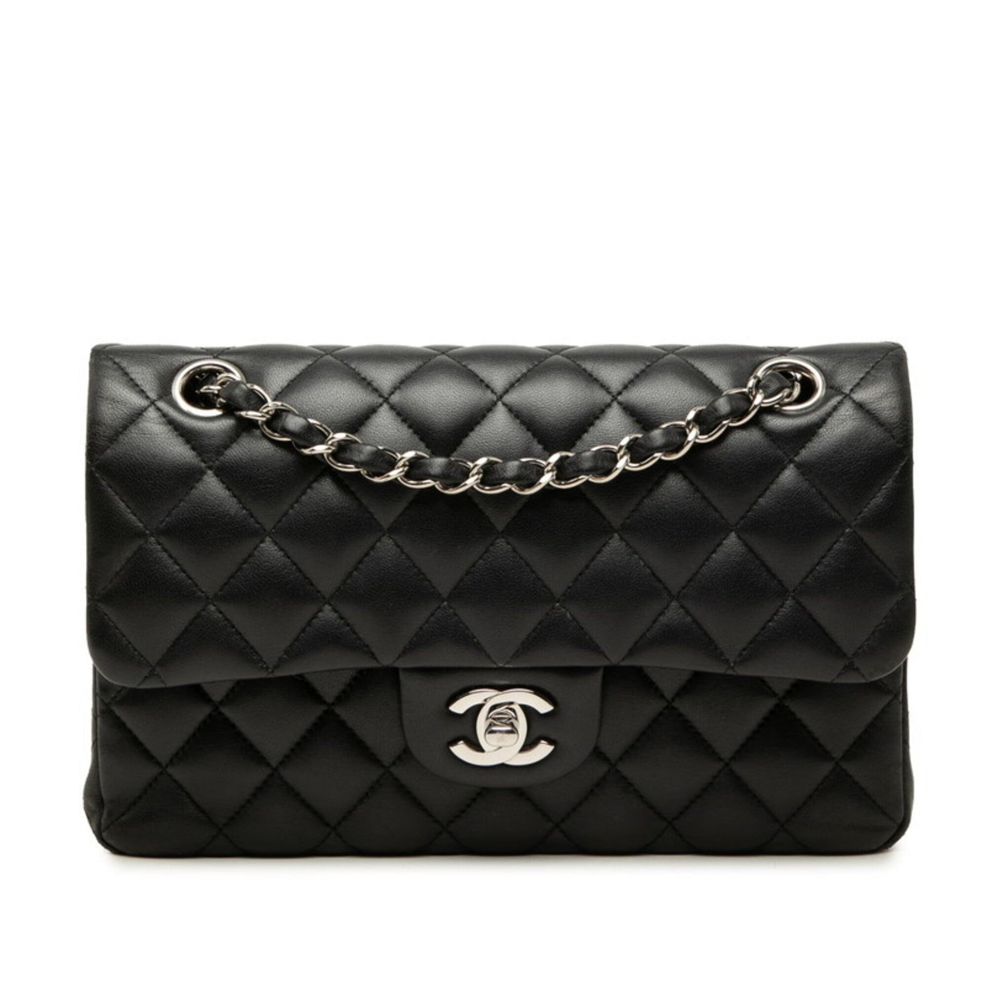 Chanel Black Leather Shoulder Bag (Pre-Owned)
