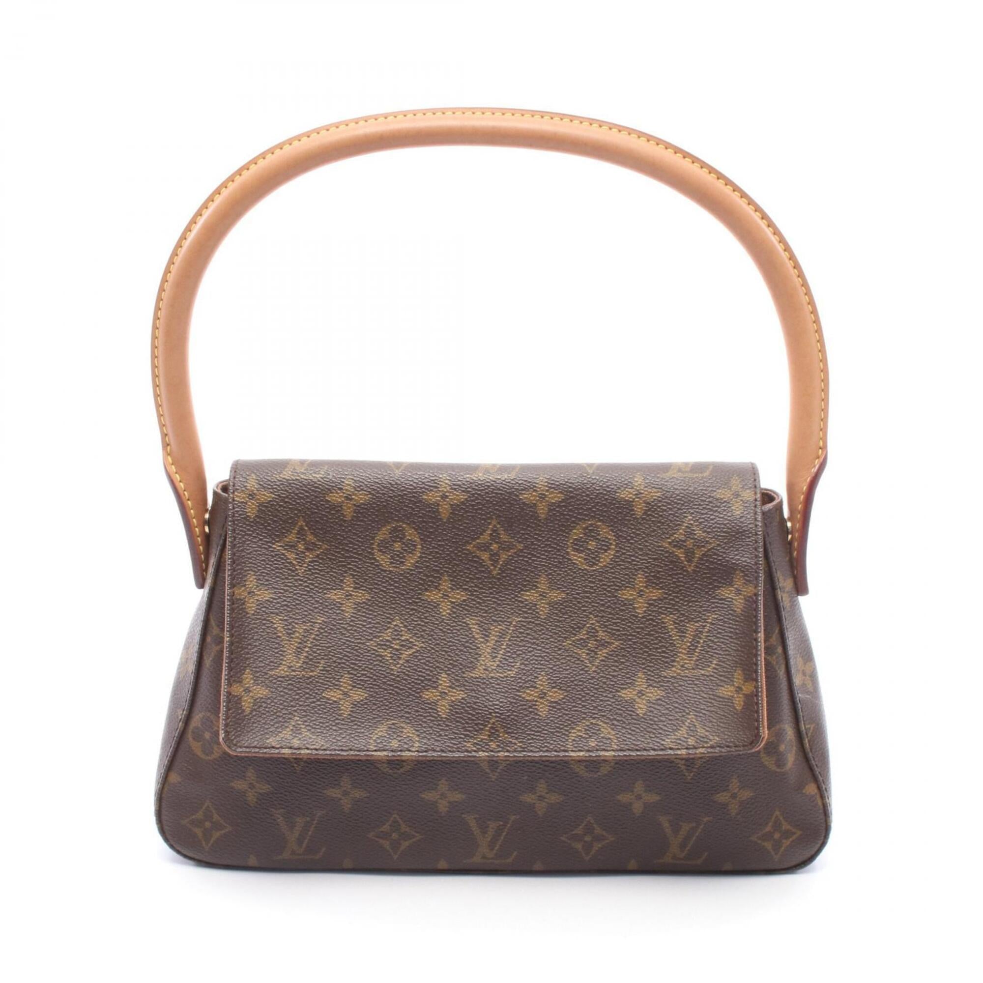 Louis Vuitton Brown Coated Canvas Pvc Monogram Leather Handbag (Pre-Owned)