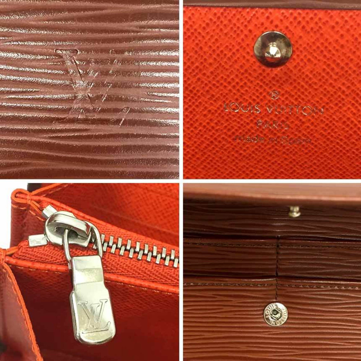 Louis Vuitton Cacao Leather Long Wallet (Bi-Fold) (Pre-Owned)