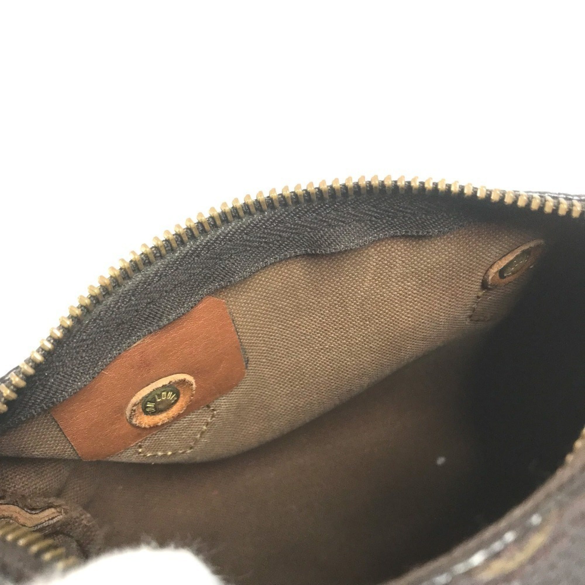 Louis Vuitton Brown Galle Monogram Canvas Handbag Pouch (Pre-Owned)