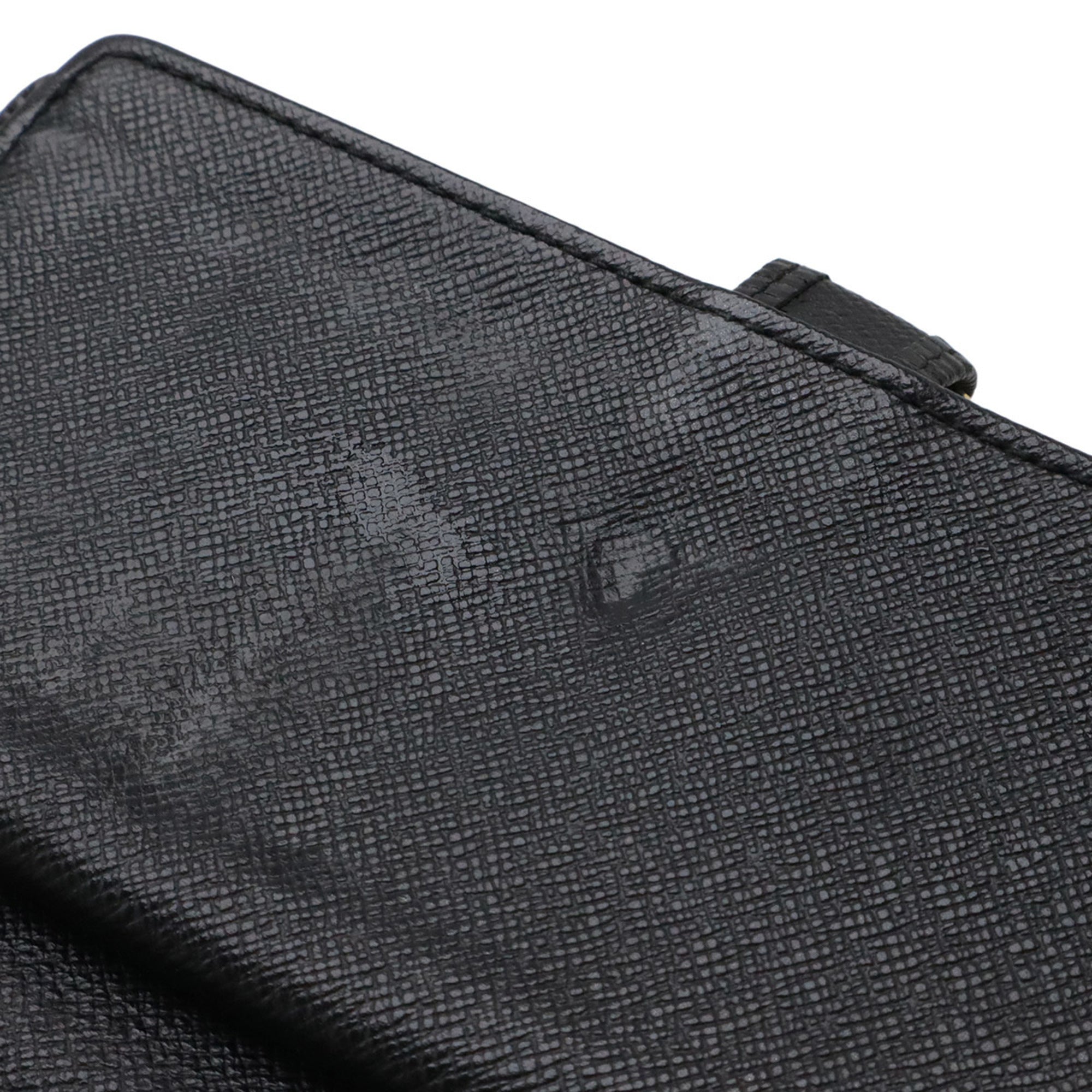 Louis Vuitton Black Noir Epi Leather Long Wallet (Bi-Fold) (Pre-Owned)