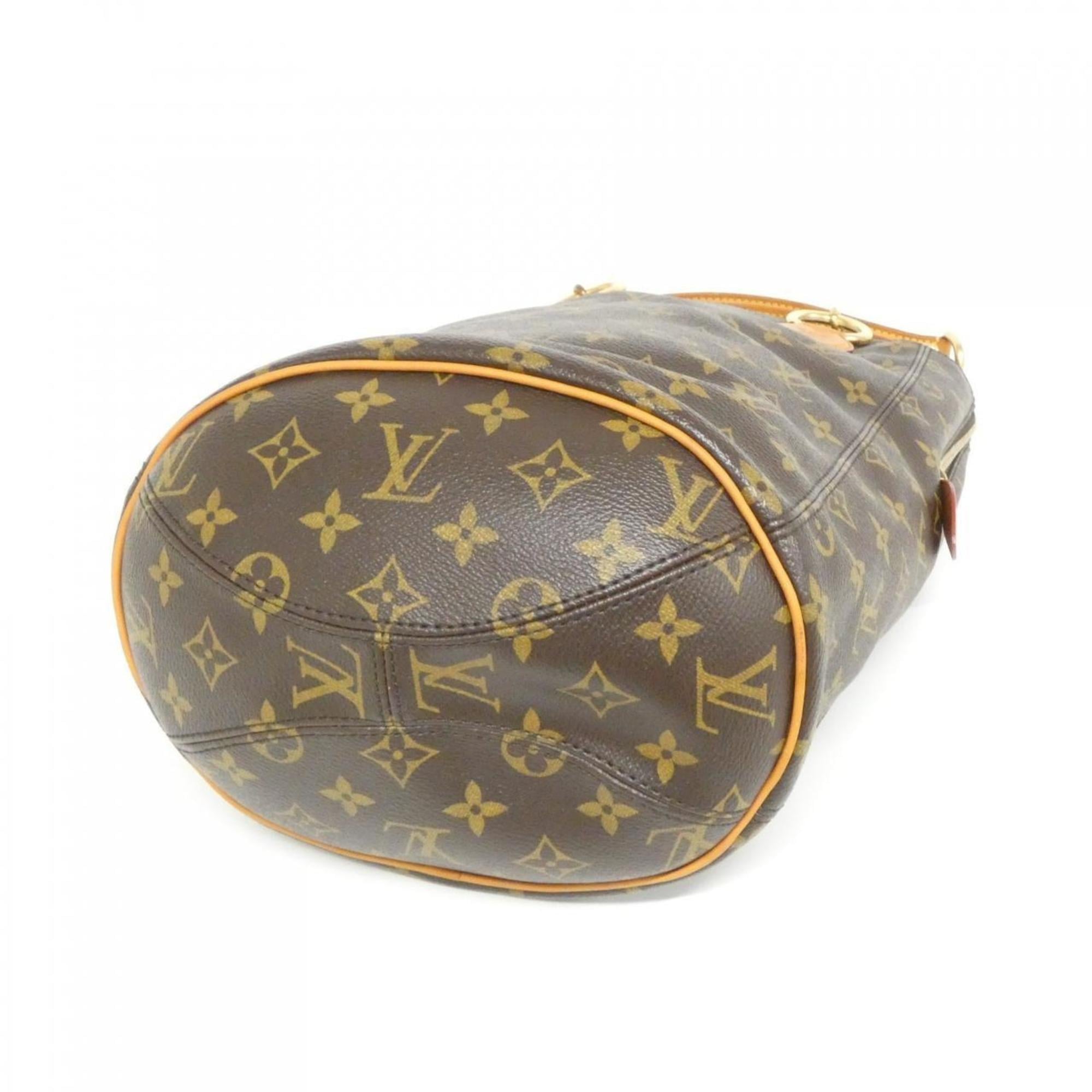 Louis Vuitton Marron Coated Canvas Handbag Shoulder Bag (Pre-Owned)
