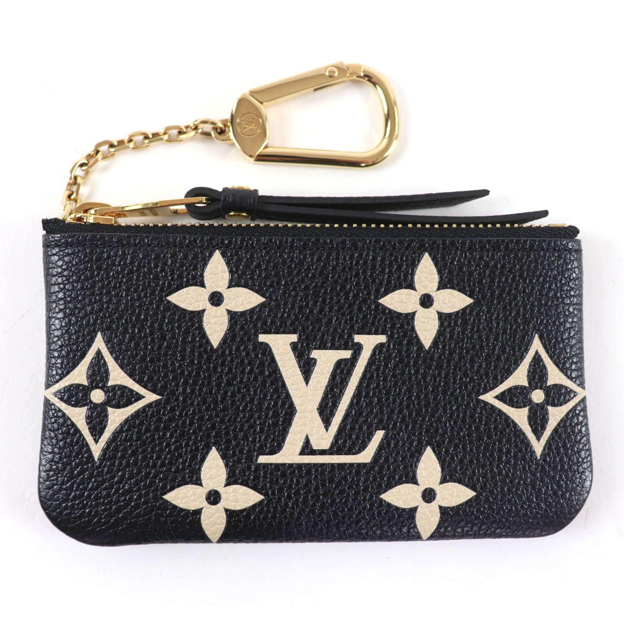 Louis Vuitton Beige Black Monogram Empreinte Coin Purse/Coin Case (Pre-Owned)