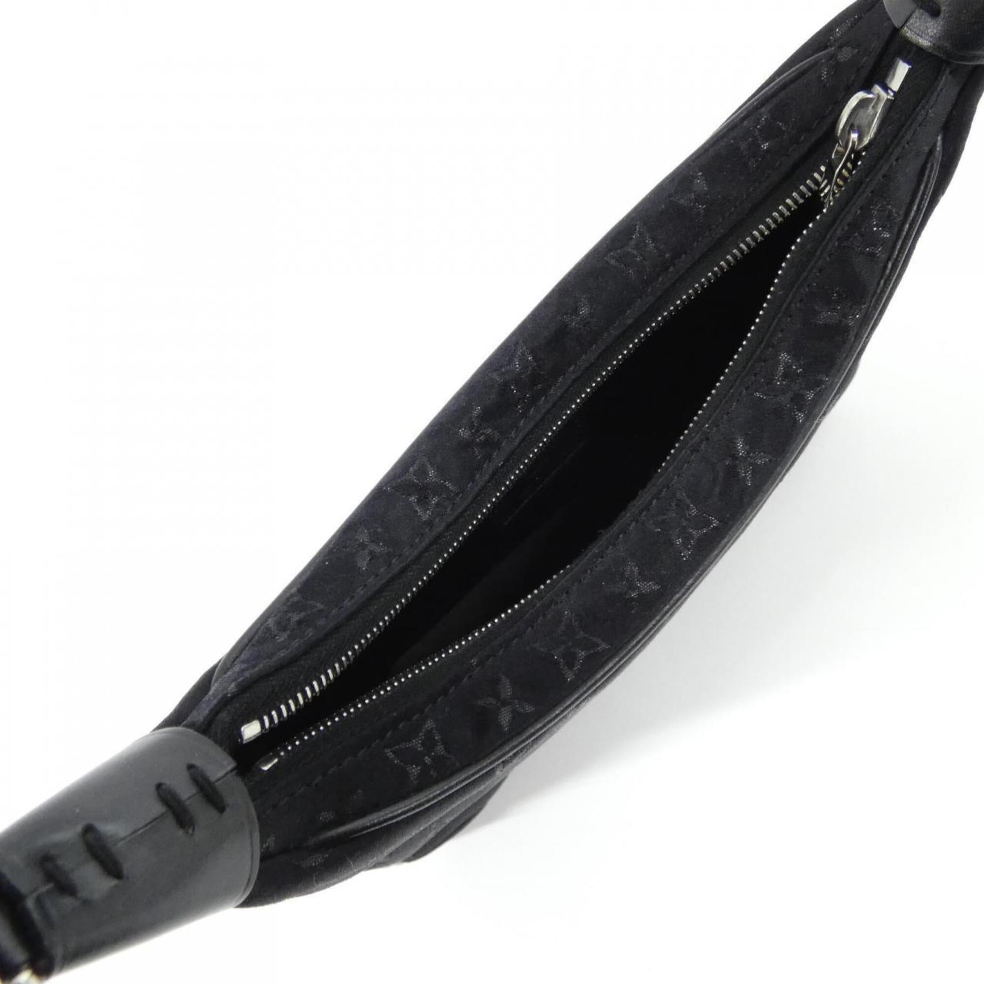 Louis Vuitton Black Satin Shoulder Bag (Pre-Owned)