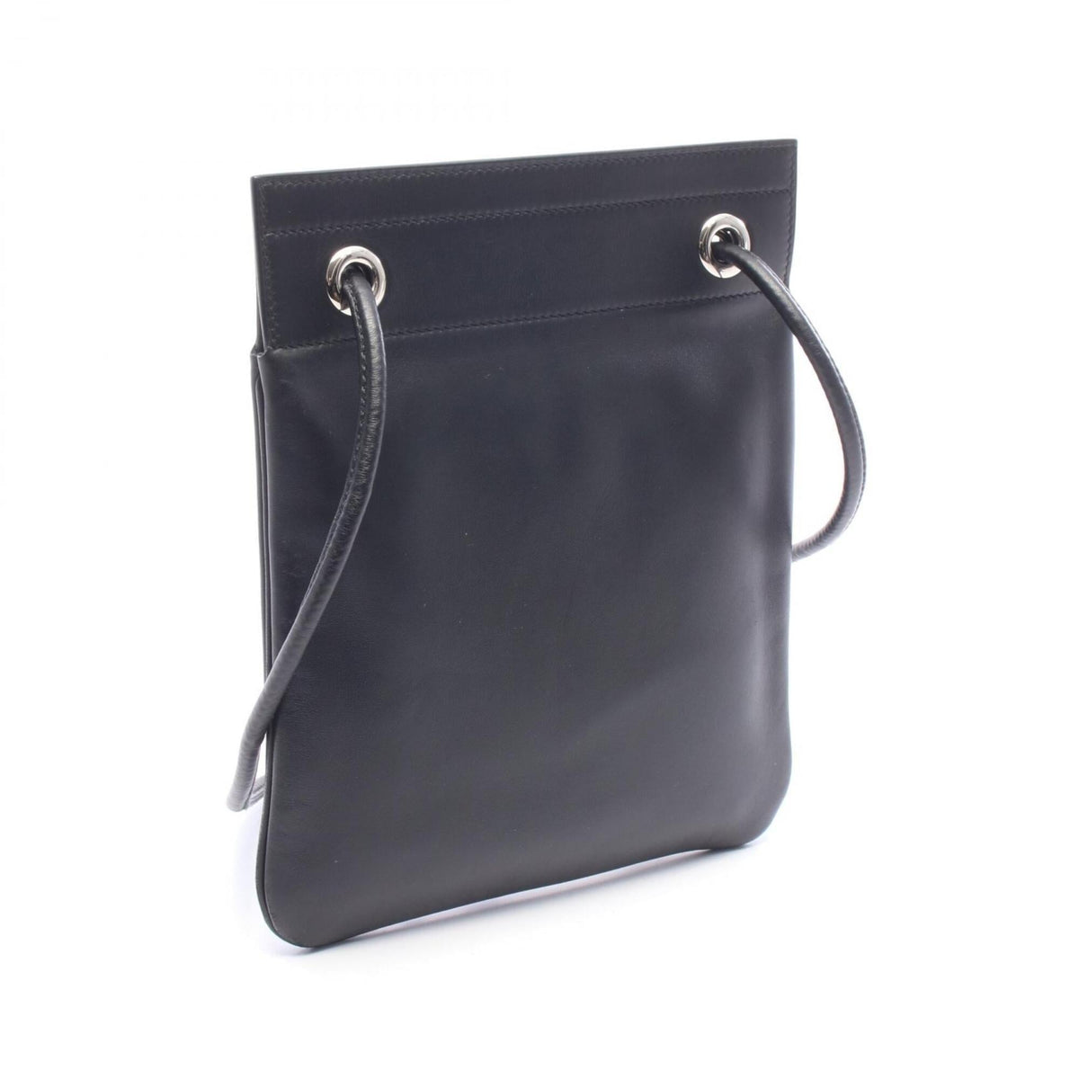 Hermes Black Swift Leather Handbag Shoulder Bag (Pre-Owned)
