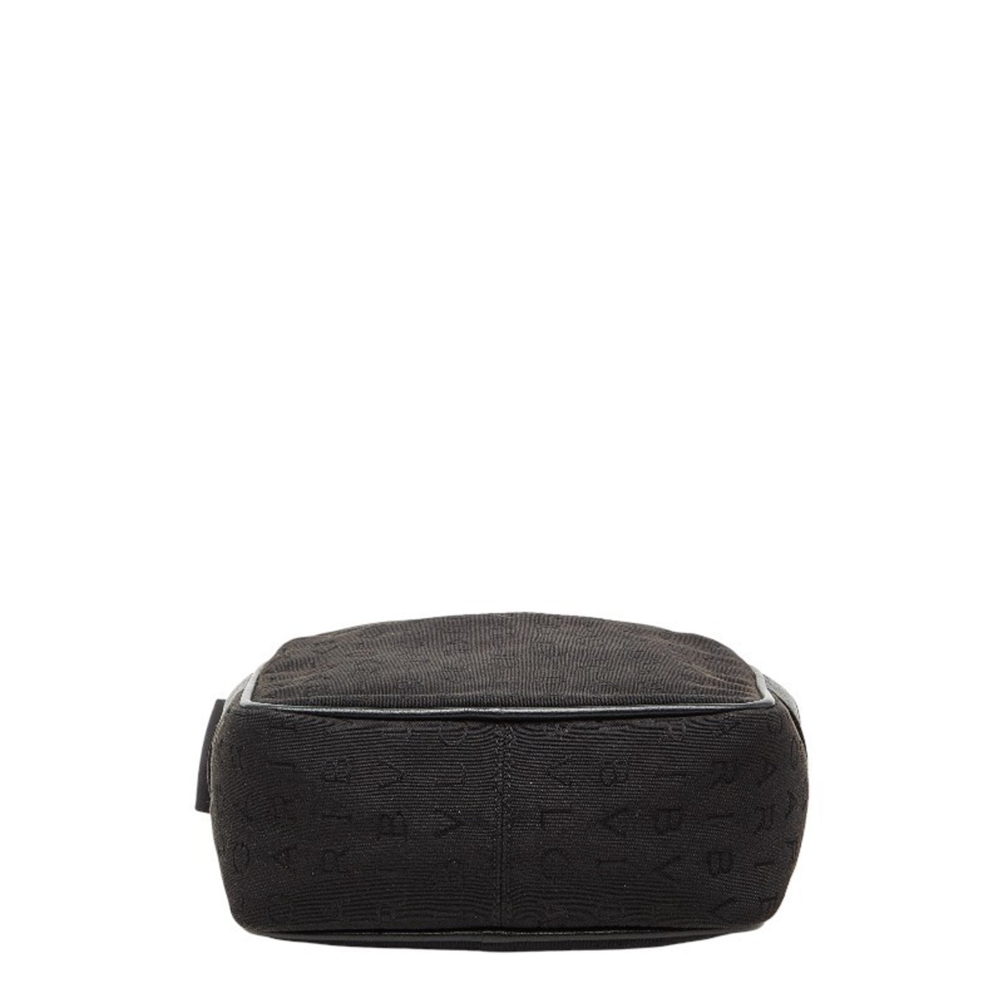 Bvlgari Black Canvas Leather Shoulder Bag (Pre-Owned)