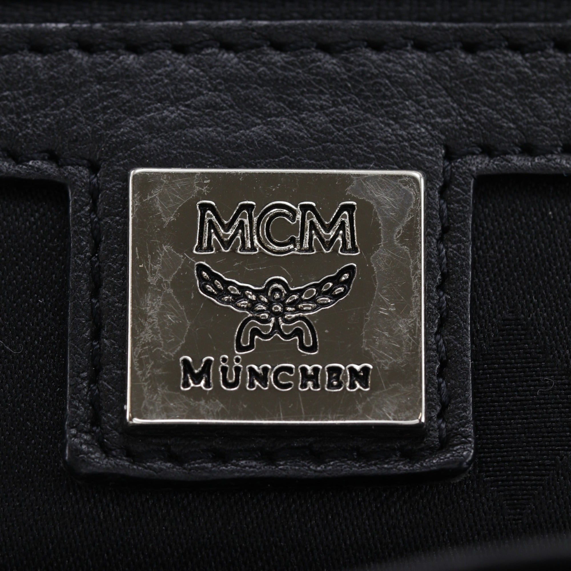 Mcm Black Pvc Backpack (Pre-Owned)