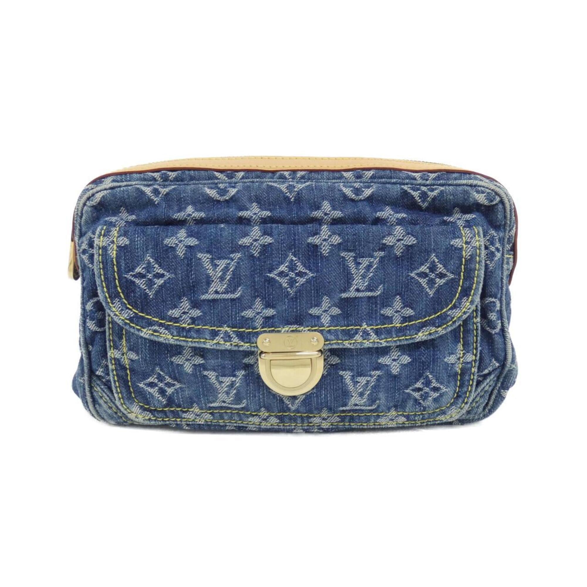 Louis Vuitton Monogram Denim Blue Monogram Denim Shoulder Bag (Pre-Owned)