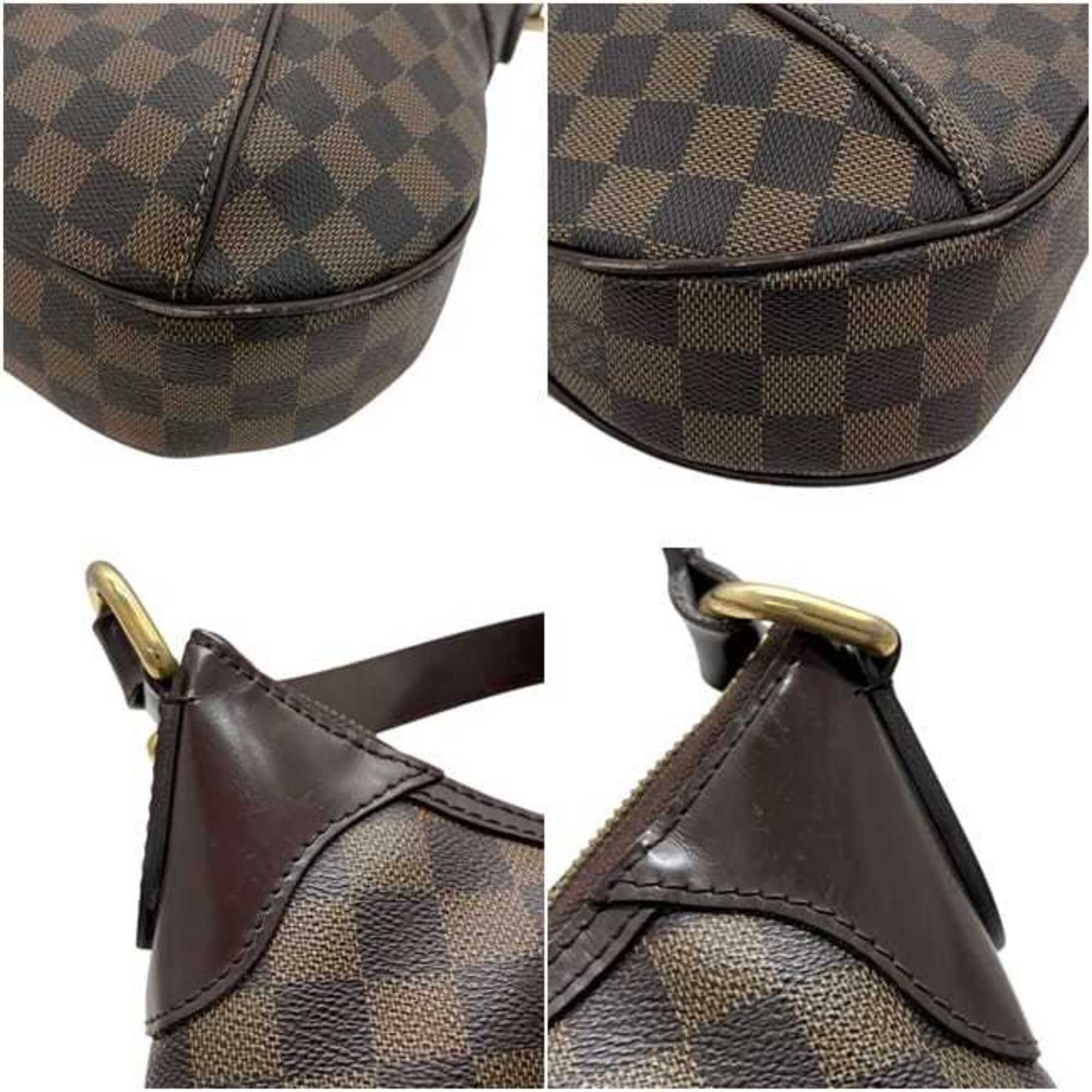 Louis Vuitton Damier Brown Damier Canvas Ebene Damier Canvas Shoulder Bag (Pre-Owned)