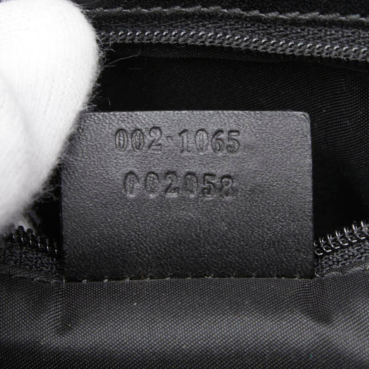 Gucci Black Canvas Leather Handbag Tote Bag (Pre-Owned)