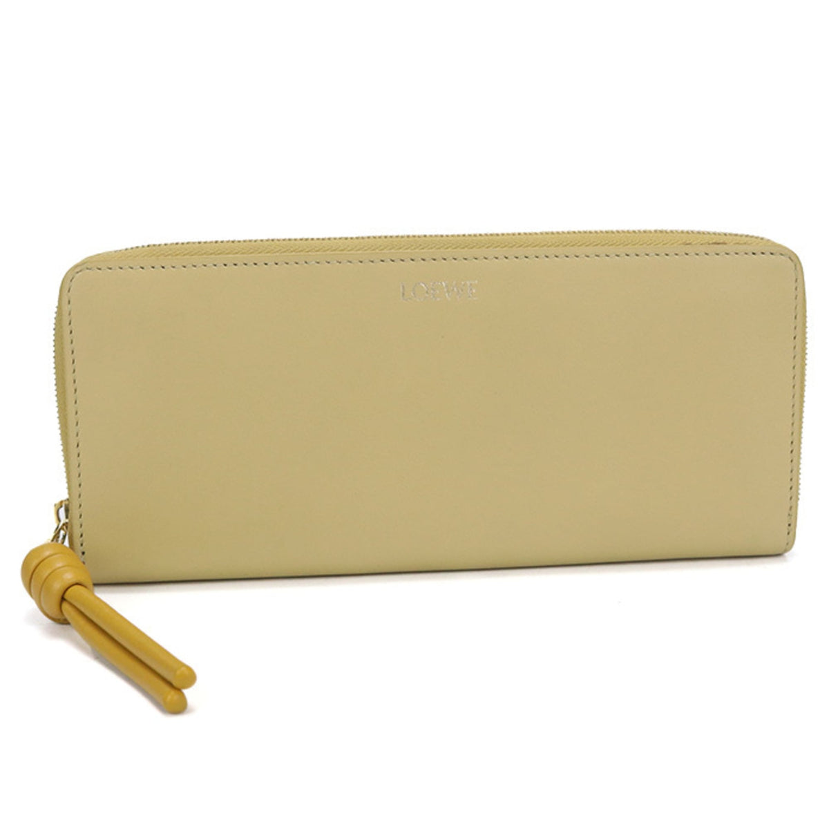 Loewe Yellow Leather Long Wallet (Bi-Fold) (Pre-Owned)