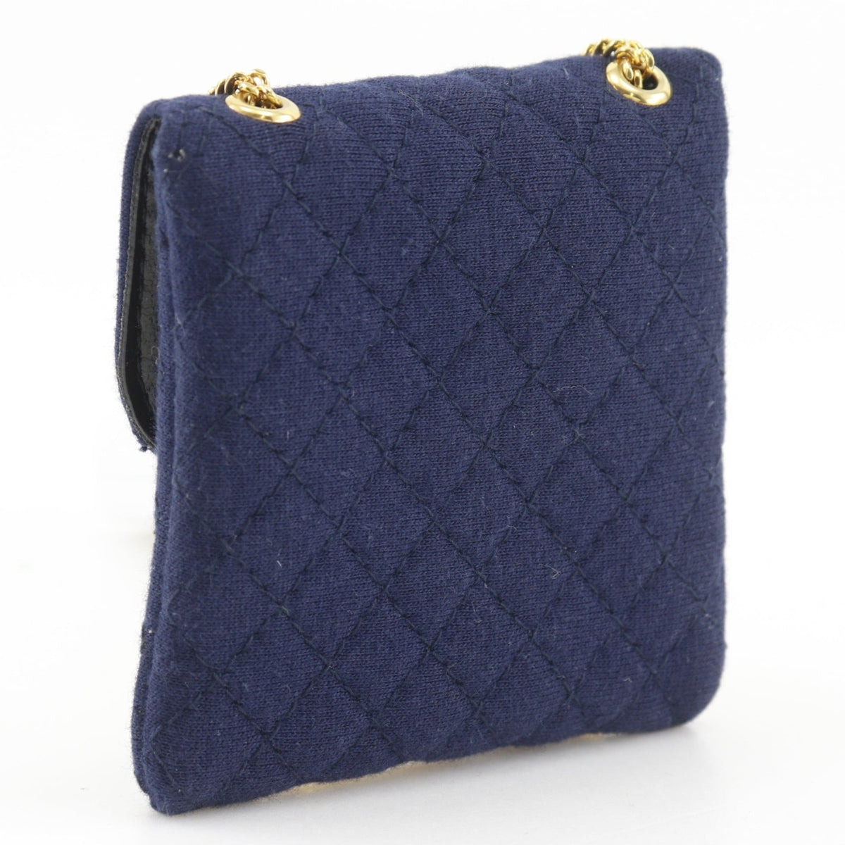 Chanel Navy Cotton Pouch (Pre-Owned)