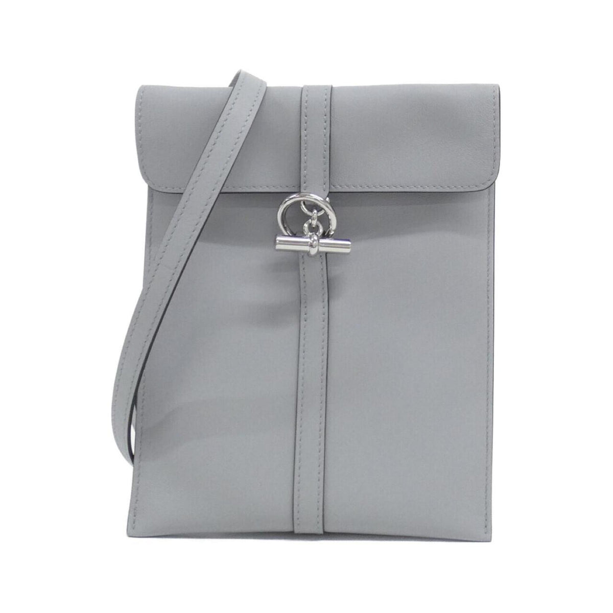 Hermes Blue Swift Leather Pouch (Pre-Owned)
