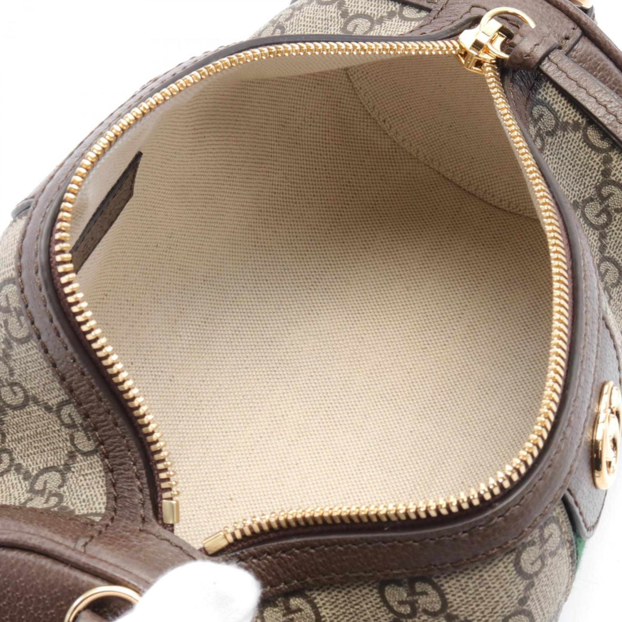 Gucci Beige Brown Multi-Color Pvc Leather Shoulder Bag