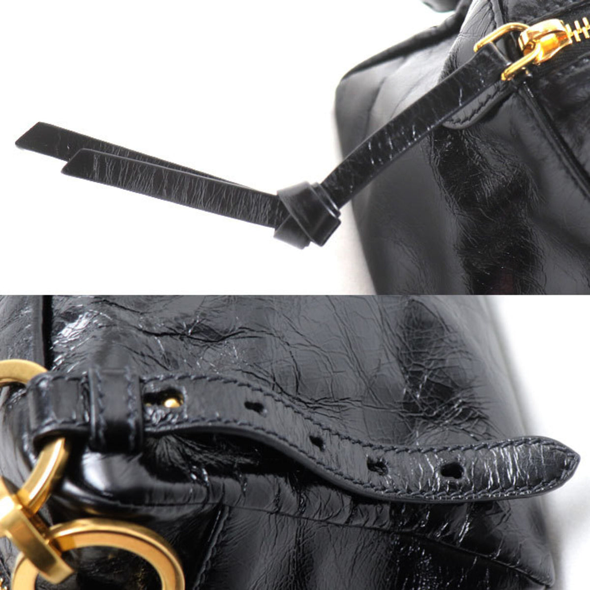 Prada Black Leather Handbag (Pre-Owned)