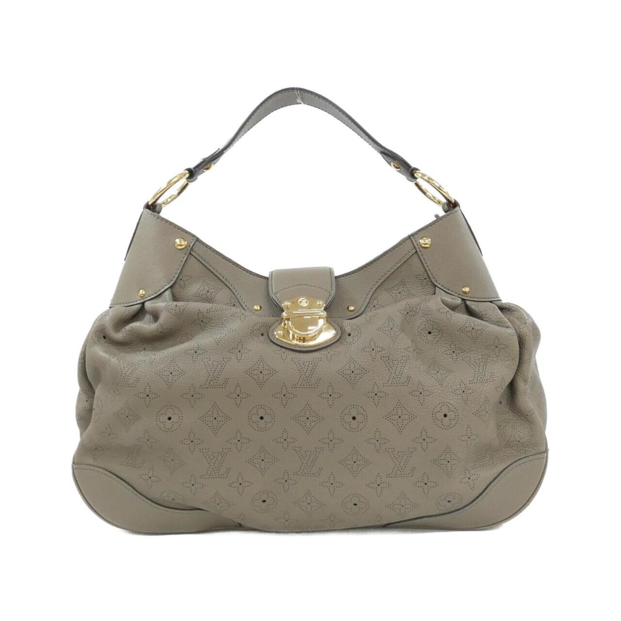 Louis Vuitton Mahina Taupe Leather Shoulder Bag (Pre-Owned)