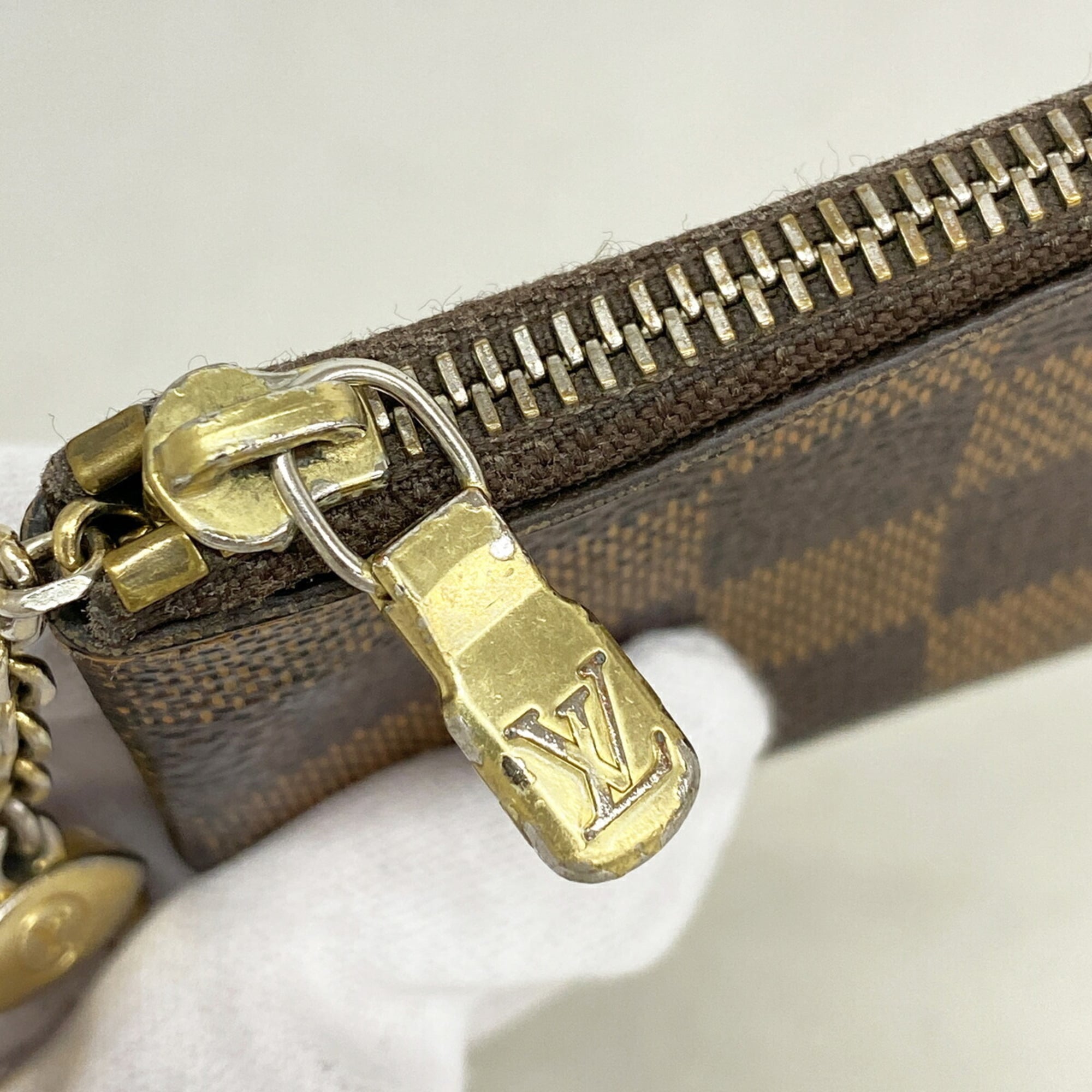 Louis Vuitton Ebene Coin Purse/Coin Case (Pre-Owned)