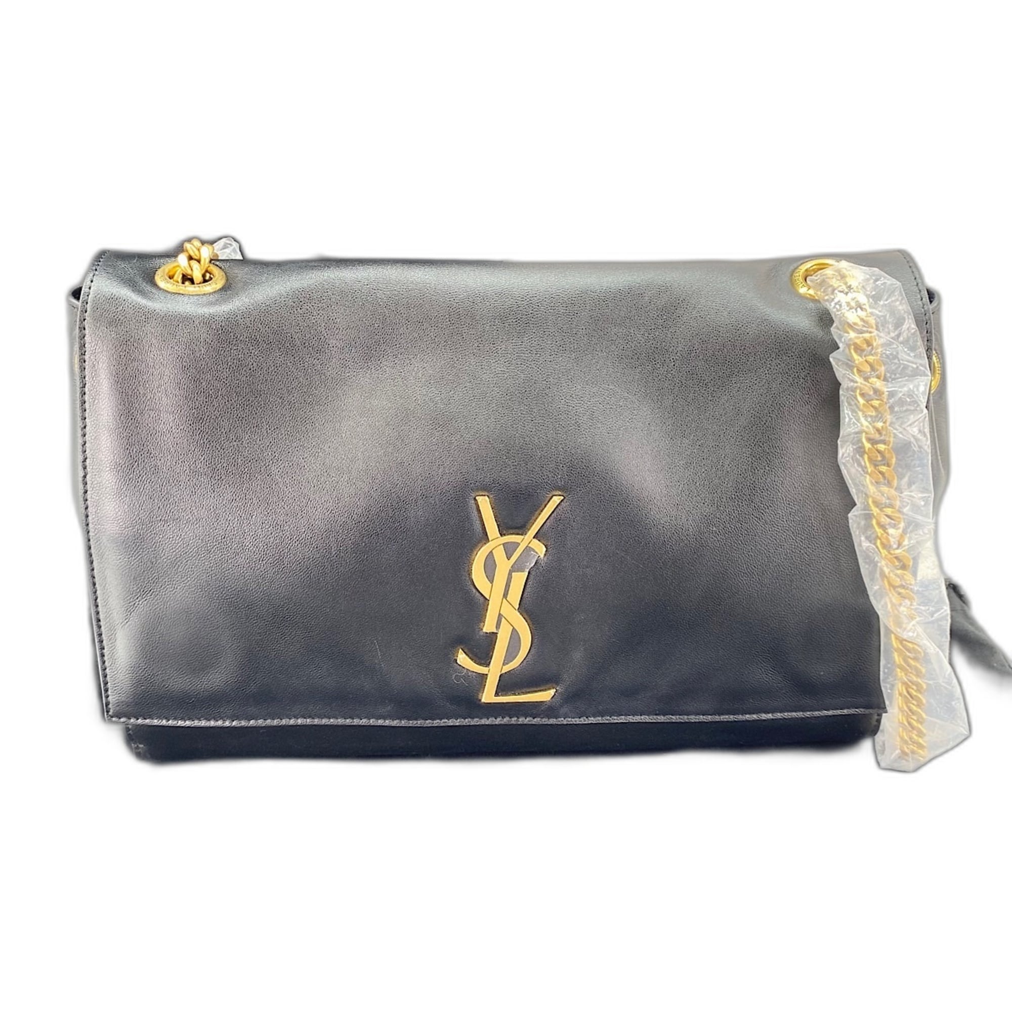 Yves Saint Laurent Black Leather Shoulder Bag (Pre-Owned)