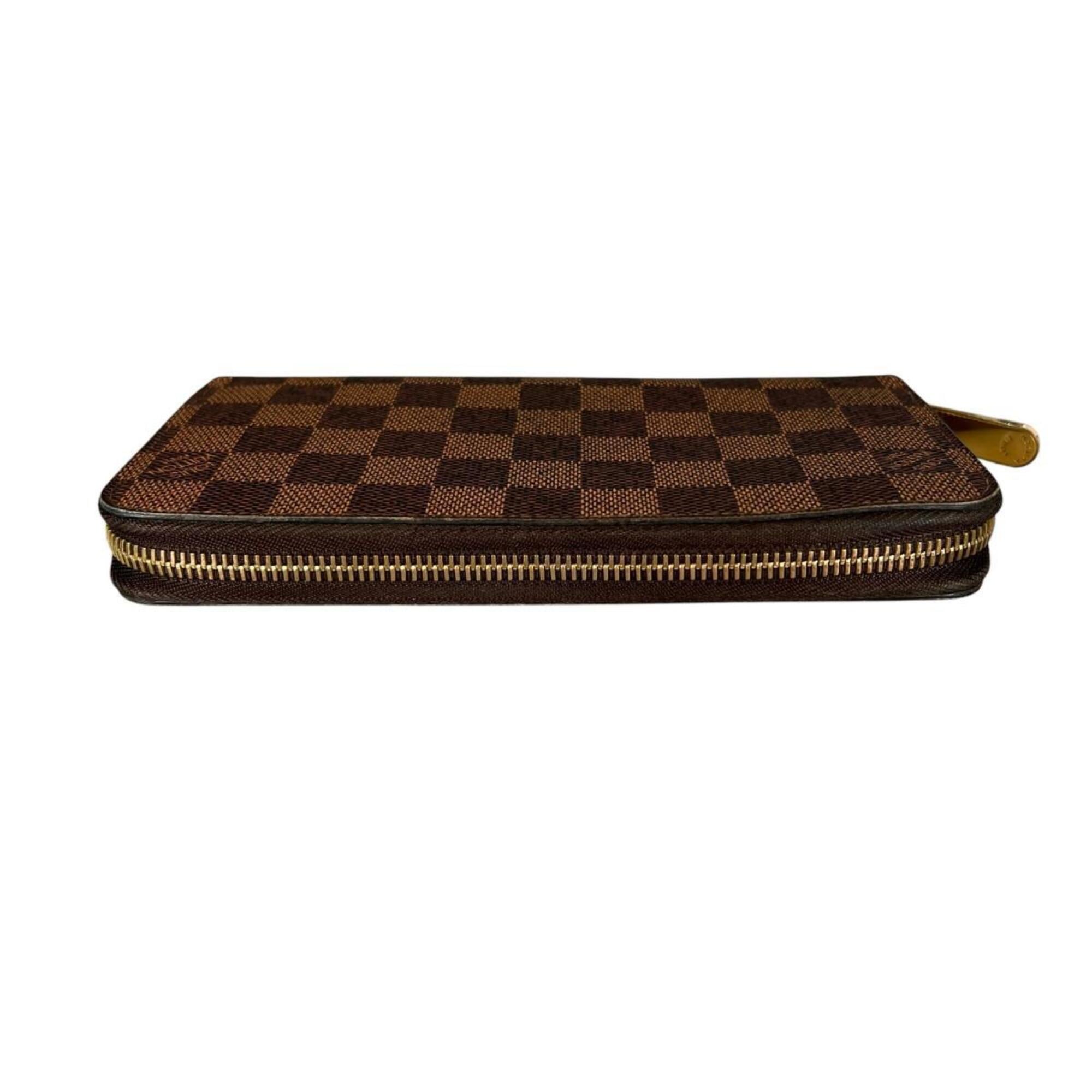 Louis Vuitton Brown Damier Canvas Long Wallet (Bi-Fold) (Pre-Owned)