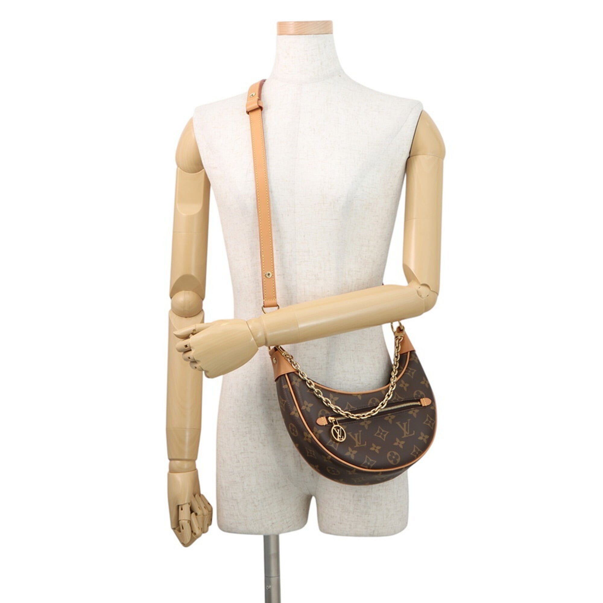 Louis Vuitton Beige Monogram Handbag Shoulder Bag (Pre-Owned)