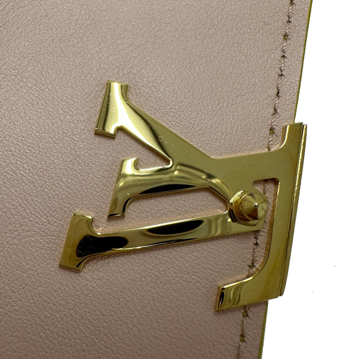 Louis Vuitton Taurillon Yellow Leather Wallet (Tri-Fold) (Pre-Owned)