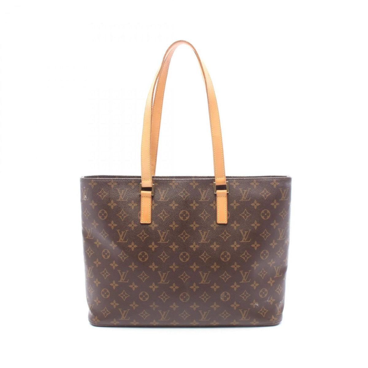 Louis Vuitton Brown Pvc Leather Handbag Tote Bag (Pre-Owned)