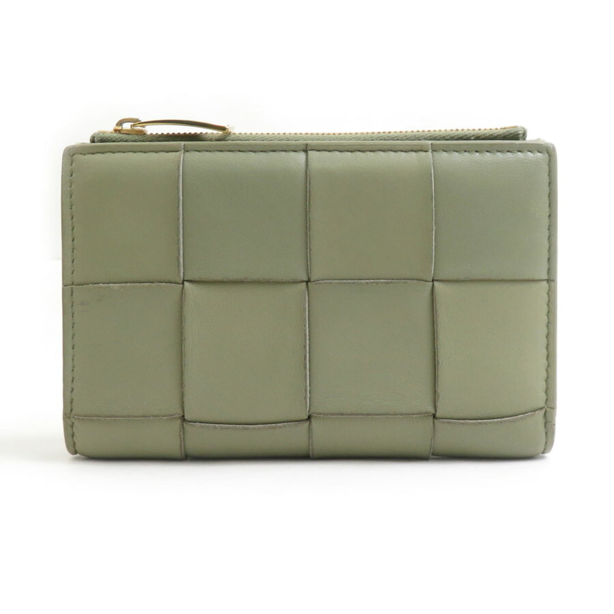 Bottega Veneta Green Leather Wallet (Bi-Fold) (Pre-Owned)