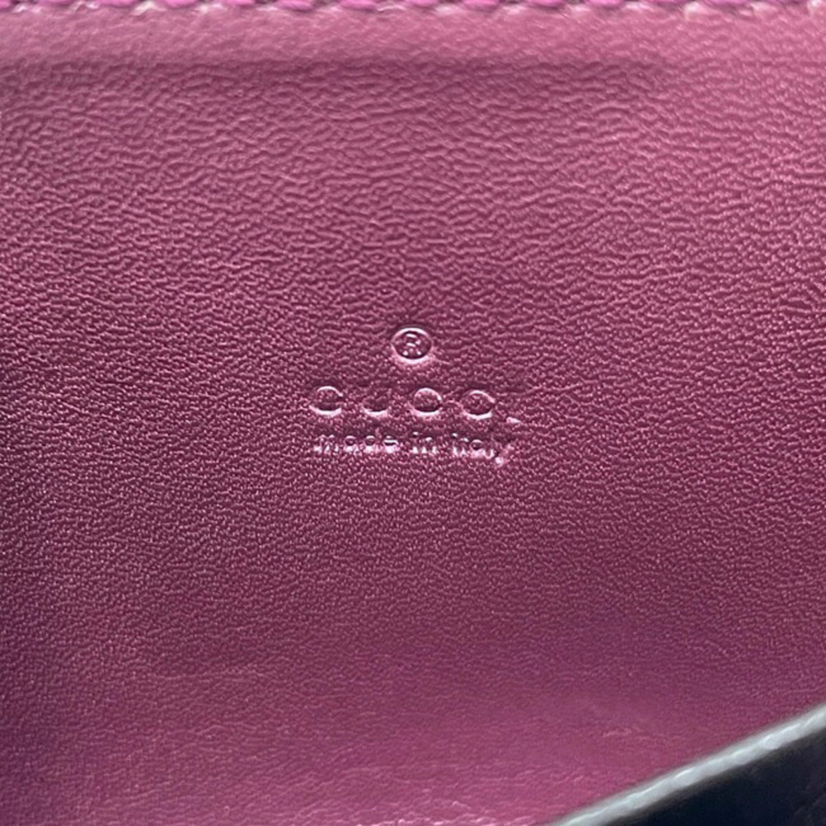 Gucci Pink Leather Coin Purse/Coin Case (Pre-Owned)