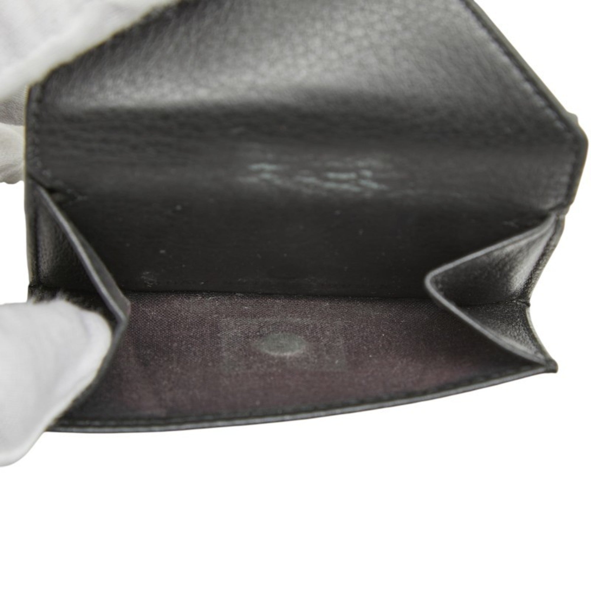 Balenciaga Black Leather Wallet (Tri-Fold) (Pre-Owned)