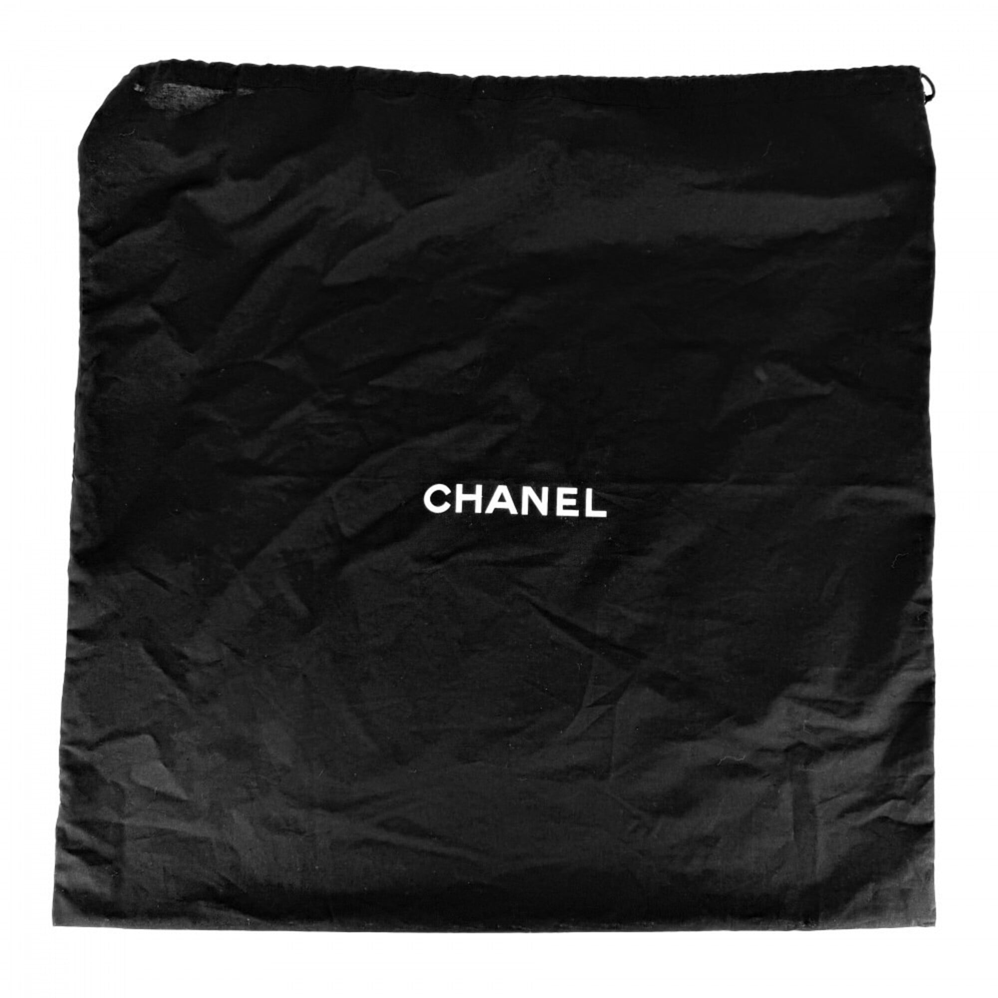Chanel Black Coated Canvas Leather Handbag Tote Bag (Pre-Owned)