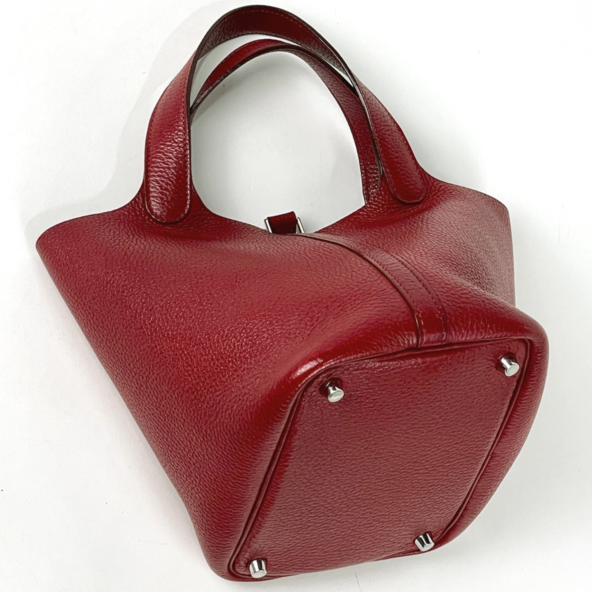 Hermes Rouge Garance Togo Leather Handbag (Pre-Owned)
