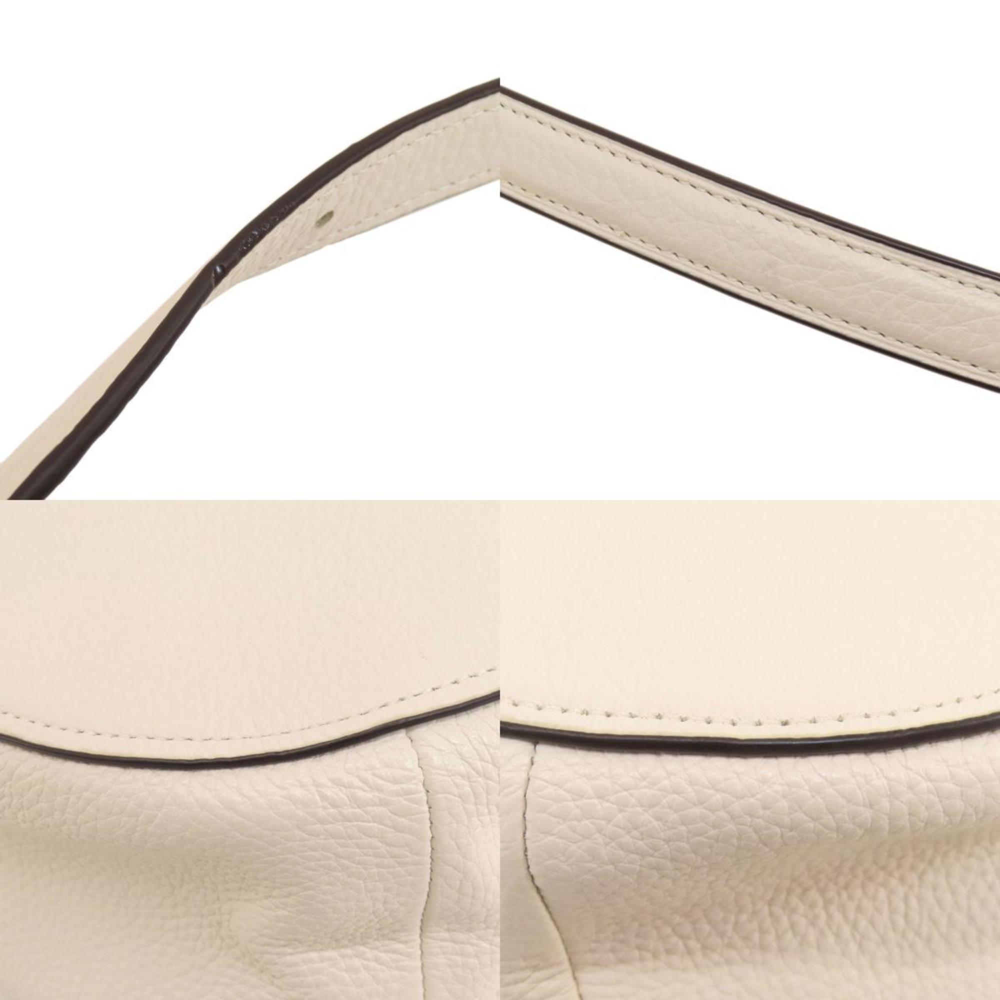 Coach White Leather Shoulder Bag (Pre-Owned)