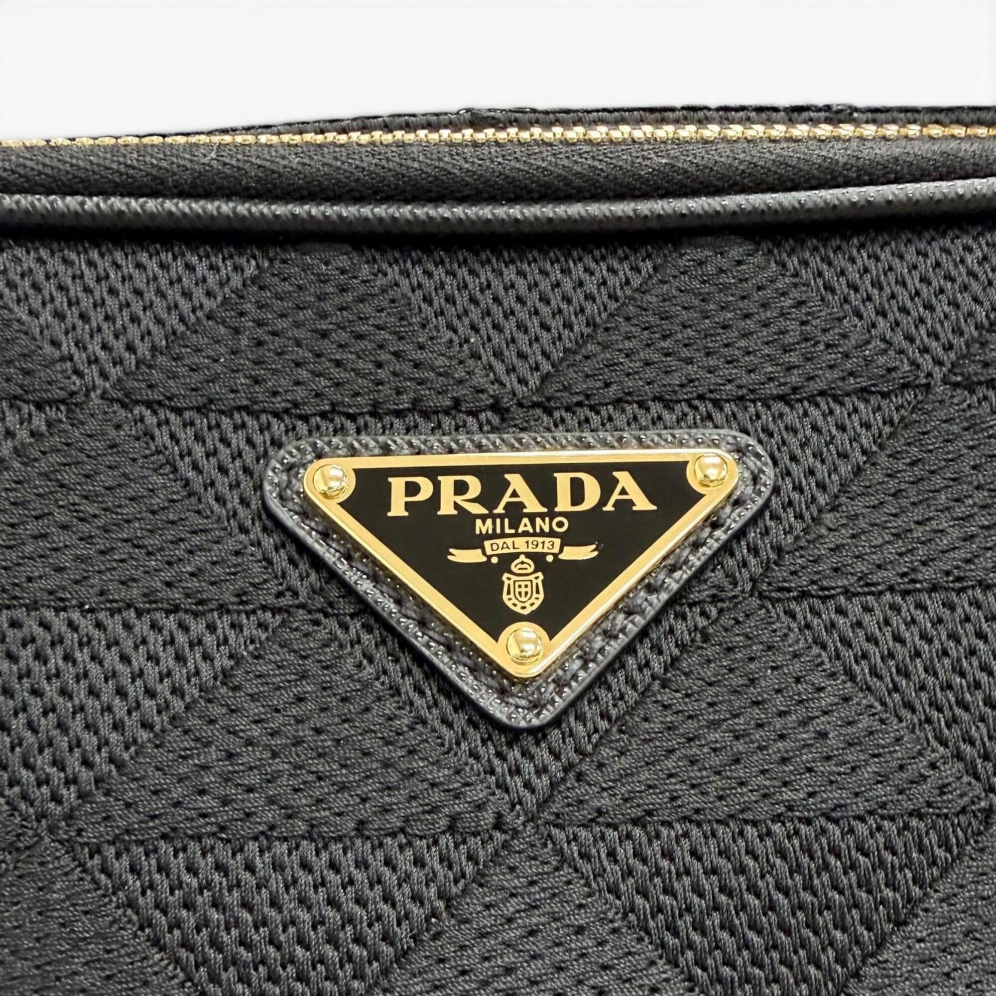 Prada Black Leather Shoulder Bag (Pre-Owned)