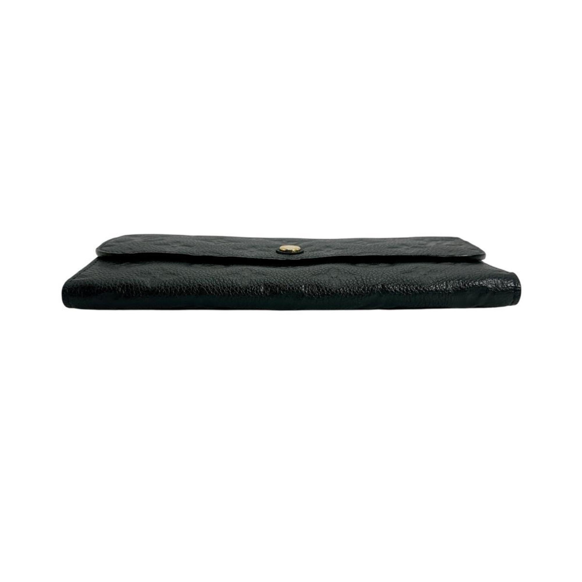 Louis Vuitton Infini Navy Monogram Empreinte Long Wallet (Tri-Fold) (Pre-Owned)