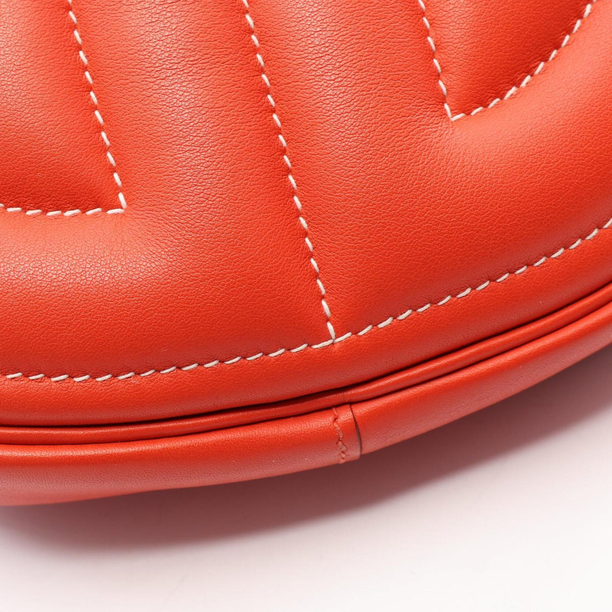 Hermes Red Color Swift Leather Fanny Pack Handbag (Pre-Owned)