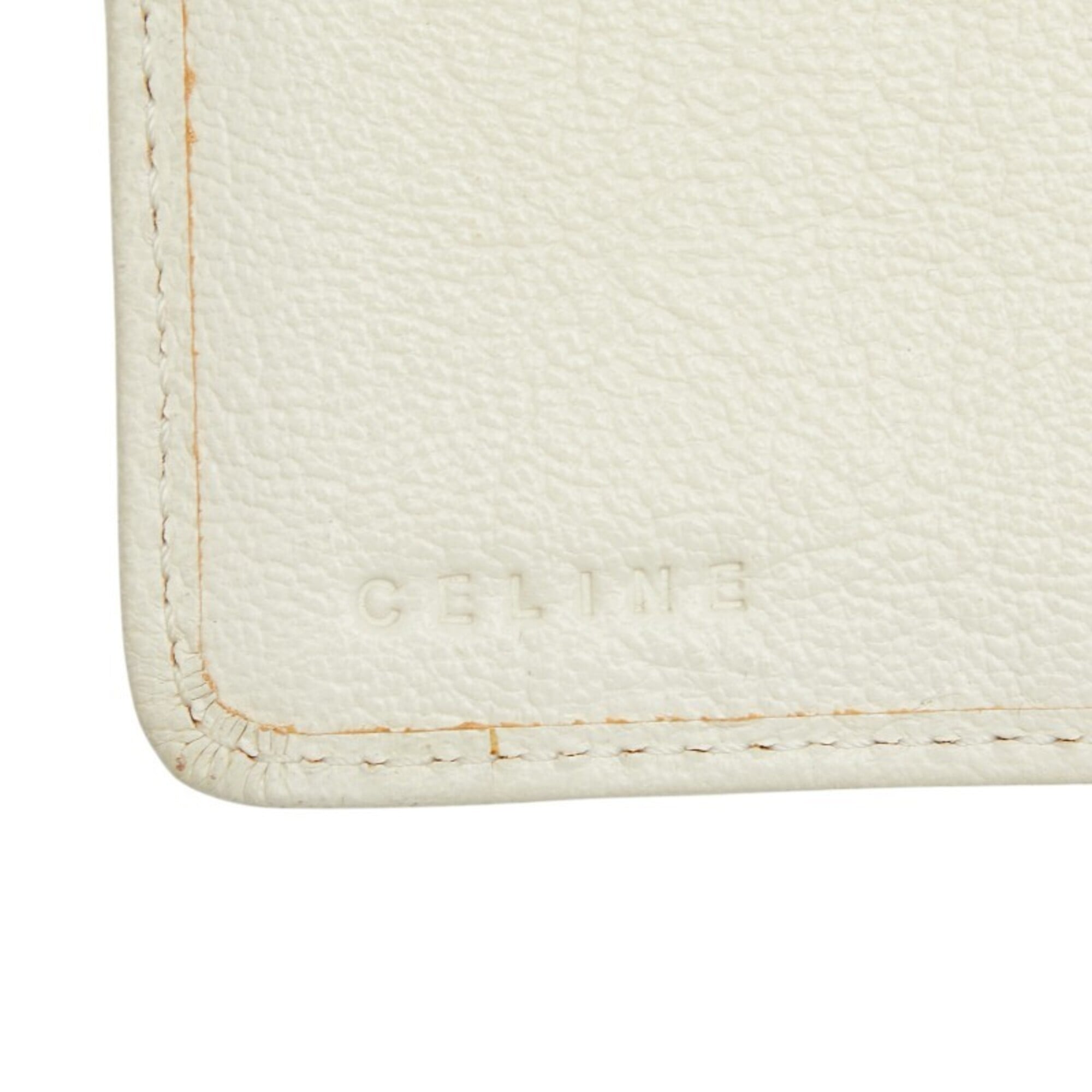 Celine Pink White Canvas Leather Wallet (Bi-Fold) (Pre-Owned)