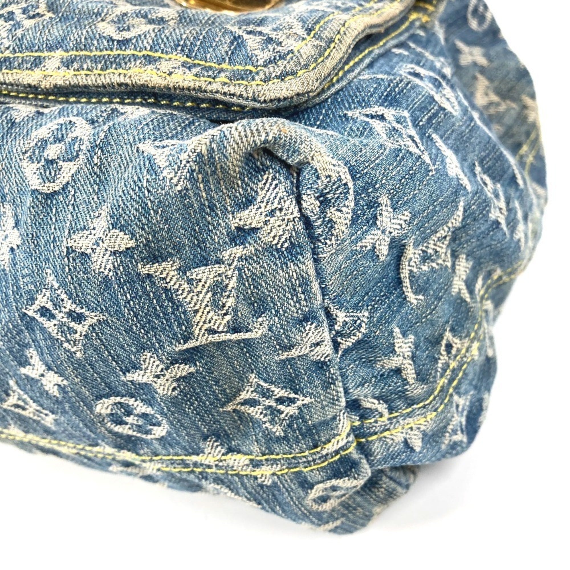 Louis Vuitton Blue Monogram Denim Backpack (Pre-Owned)