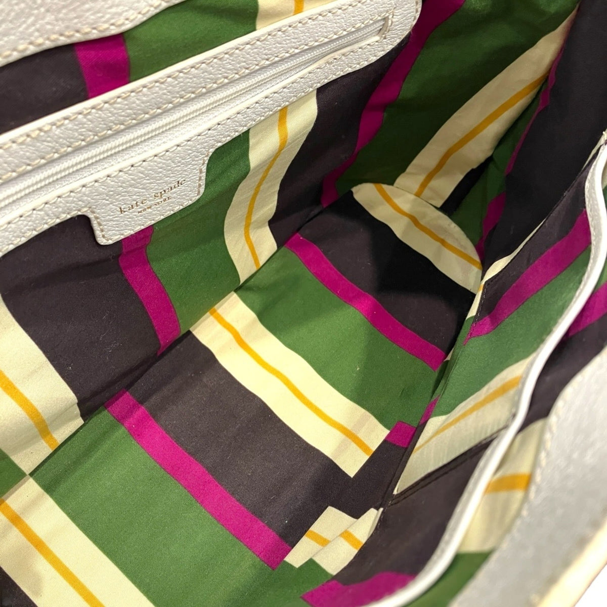 Kate Spade White Leather Handbag (Pre-Owned)